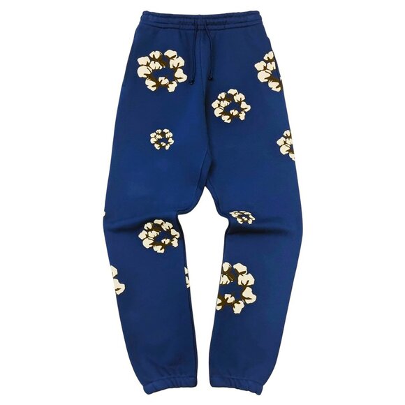 Denim Tears x CPFM Cactus Tears Wreath Sweatpants Navy - Picture 1 of 3